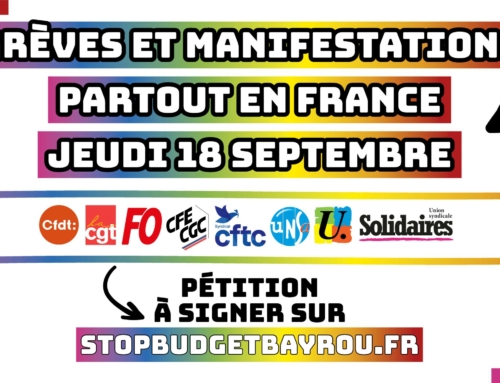 18 septembre, toutes et tous en grève et dans la rue !